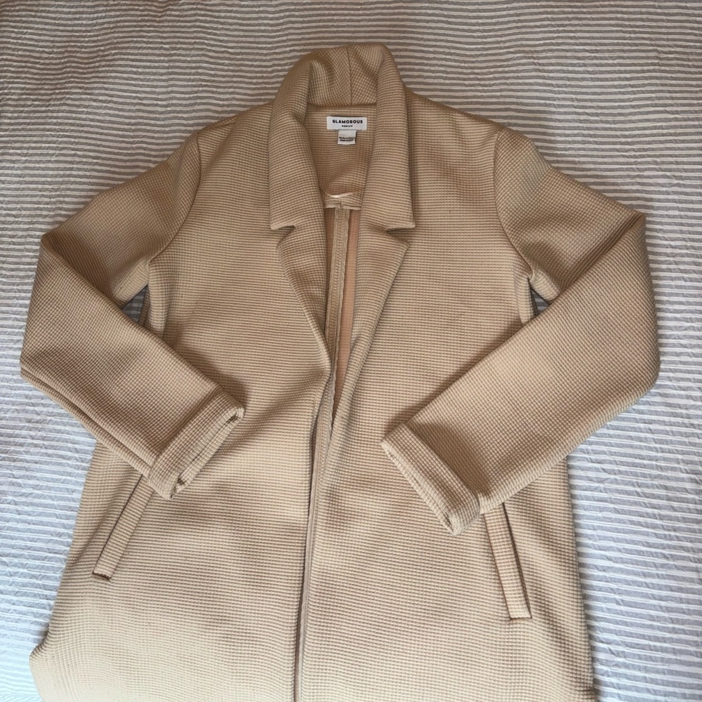 GLAMOROUS Tan Quilted Car Coat